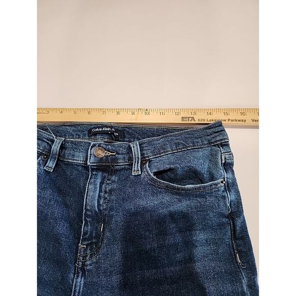 Calvin Klein Denim Jeans Women's Size 10 Medium Blue Straight Leg - Picture 10 of 12